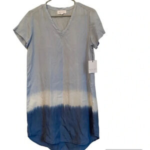 Anthropologie Bella Dahl Dip Dye Chambray Dress